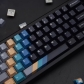 Record Gradient 104+25 Full PBT Dye Sublimation Keycaps Set Side Legends for Cherry MX Mechanical Gaming Keyboard